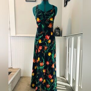 Vintage floral maxi dress